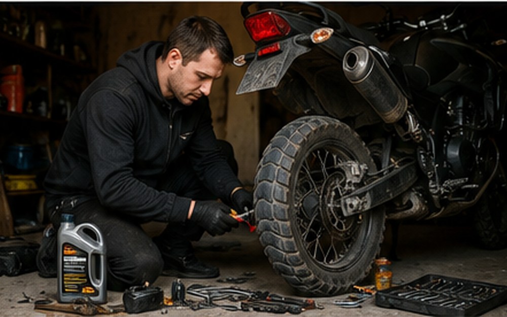 Motorcycle garage preparation
