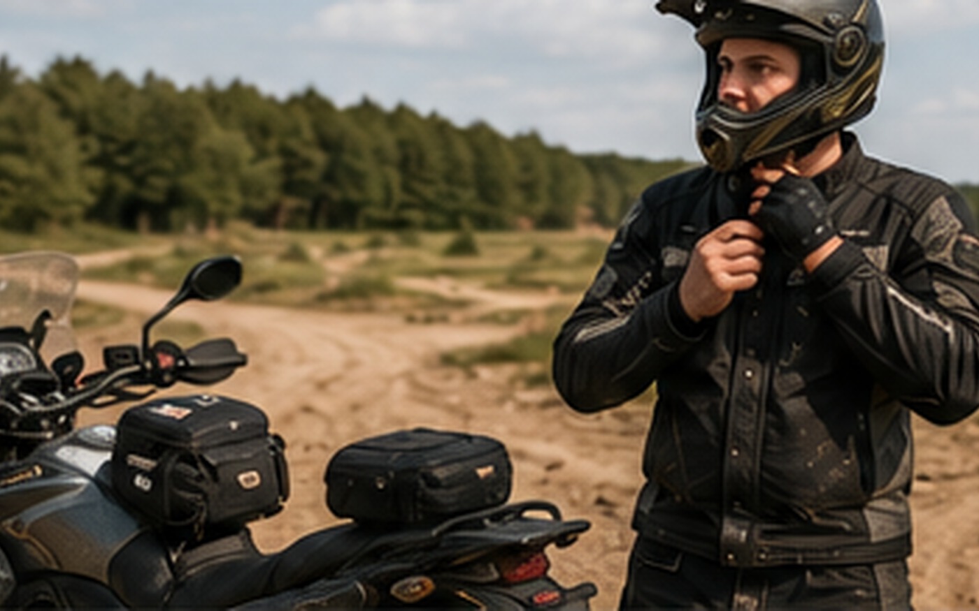 Rider before a training session